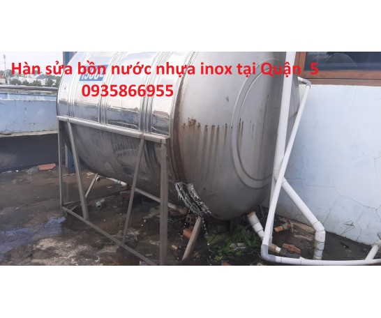 Hàn sửa bồn nước nhựa inox tại Quận 5