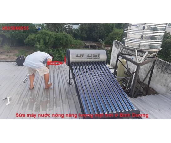 Sửa máy nước nóng năng lượng mặt trời ở Bình Dương