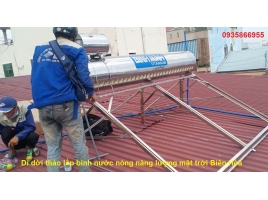 Di dời tháo lắp bình nước nóng năng lượng mặt trời Biên Hòa